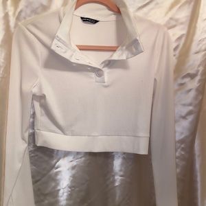 Shein Cropped Button Up